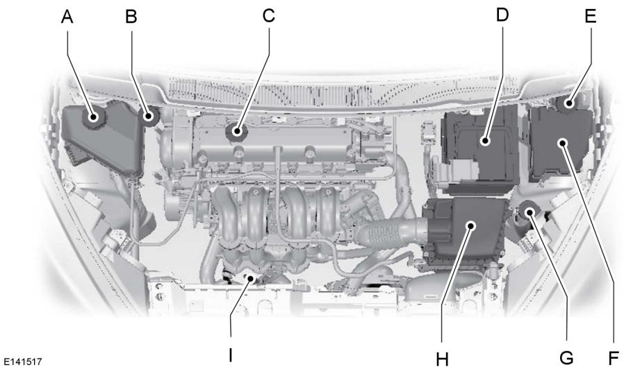 FORD B-MAX - VUE d'ensemble sous le CAPOT - 1.4l duratec-16v (66kw/90ch)/1.6l duratec-16v ti-vct (77kw/105ch) - SIGMA - 1