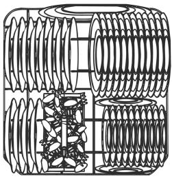 SMEG LSA644G2 - SUPPORTS PANIER INFÉRIEUR - 2