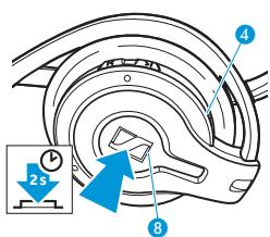 SENNHEISER MM 100 - Trasfimerito di una chi-mata in corso dal Telefono cellulare all'headset* - 2