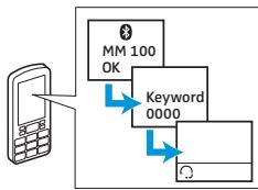 SENNHEISER MM 100 - Pairing the headset - 3