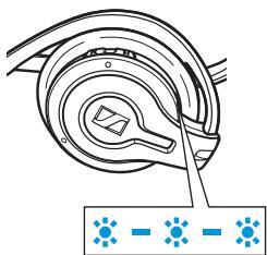 SENNHEISER MM 100 - Pairing the headset to a Bluetooth device (e.g. mobile phone) - 4