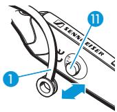 SENNHEISER FLX 70 - Montaggio e sistematicione dell'aggancio all'orecchio - 1