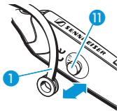 SENNHEISER FLX 70 - Aanbrengen en bevestigen van de oorhaak - 1