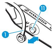 SENNHEISER FLX 70 - Attaching and adapting the earhook - 1