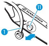 SENNHEISER FLX 70 - Montar e adaptor o suporte para o ouvido - 1