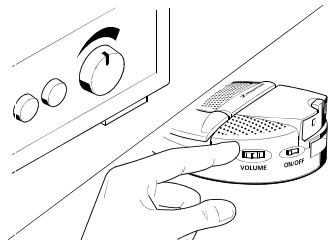 SENNHEISER RS 45 - Adjusting the volume - 1