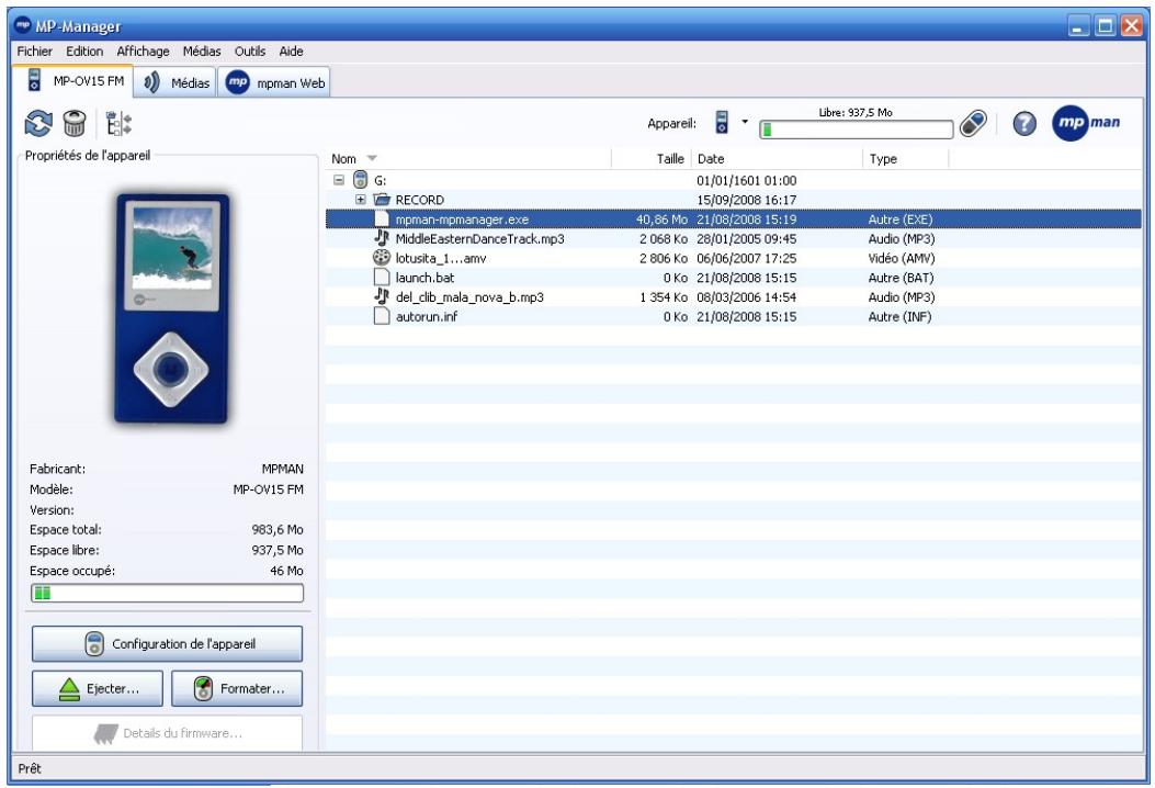MPMAN MP MANAGER - Guide utiliseur de MP-Manager - 3