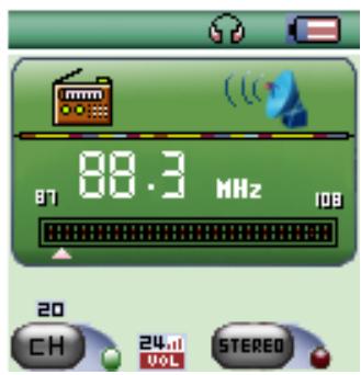MPMAN CT18 - Mode FM radio - 1