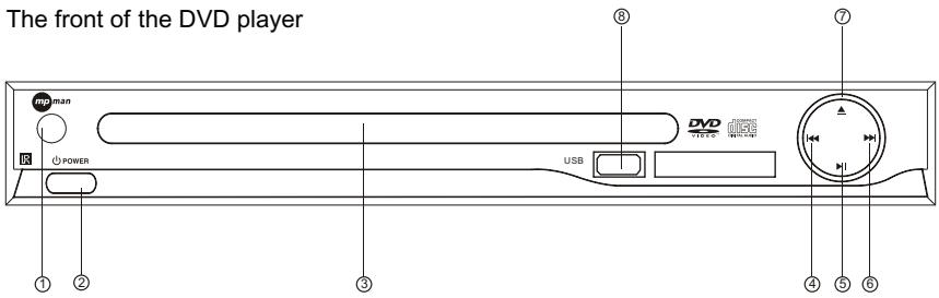 MPMAN XVD220 - FRONT PANEL - 1