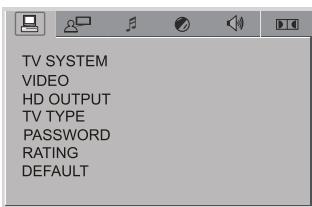 MPMAN XVD820 HDMI - IMPOSTAZIONE DEL SISTEMA - 1