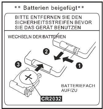 MPMAN DAB200 - BATTERIEN IN DIE FERNBEDIENUNG EINLEGEN - 2