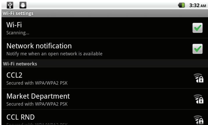 MPMAN MP1027 - Connect to a Wi-Fi network - 1
