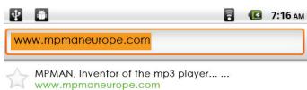 MPMAN MP1027 - + To go to a webpage. - 1