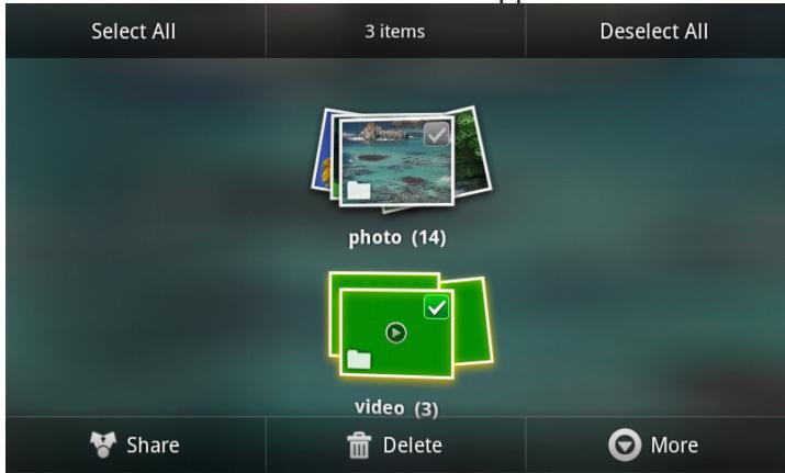 MPMAN MP720 - Context menus. - 2