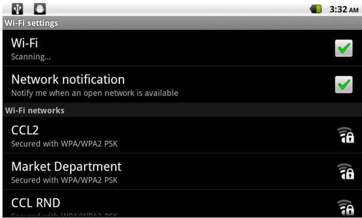 MPMAN MP720 - Connect to a Wi-Fi network - 1