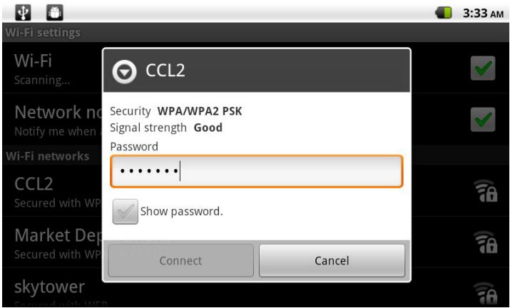 MPMAN MP720 - Select an available Wi-Fi network to connect to: - 2