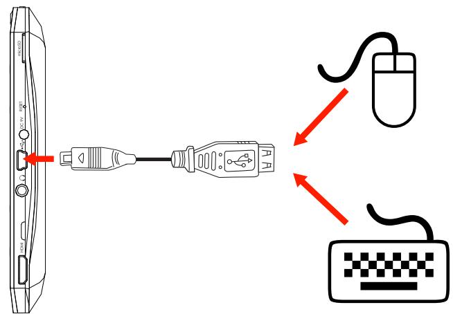 MPMAN MP720 - Connecting a Keyboard - 1