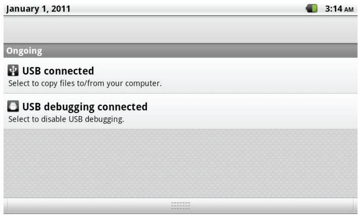 MPMAN MP827 - Connect your tablet to the computer. - 1
