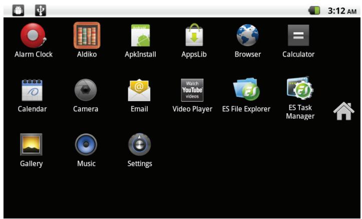 MPMAN MP827 - A propos des applications - 1