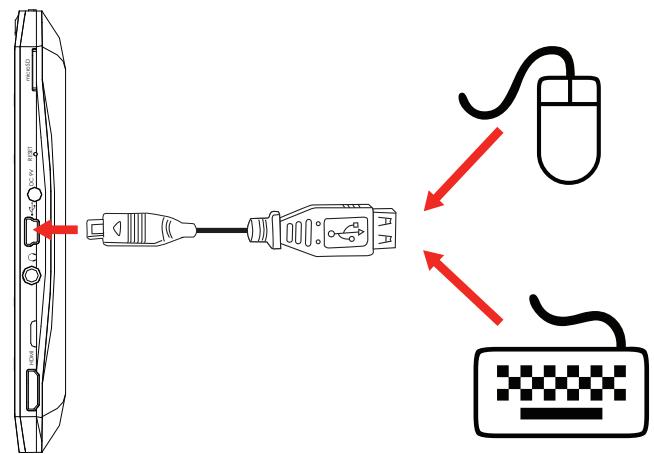 MPMAN MP827 - Connecting a Keyboard - 1