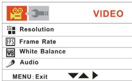 MPMAN PC39HD - Menu in video mode - 1