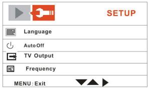MPMAN PC39HD - Setup-Menu - 1