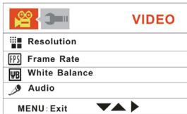 MPMAN PC39HD - Menu im Videomodus - 1