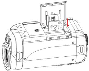 MPMAN PC39HD - Einsetzen der Speicherkarte - 1