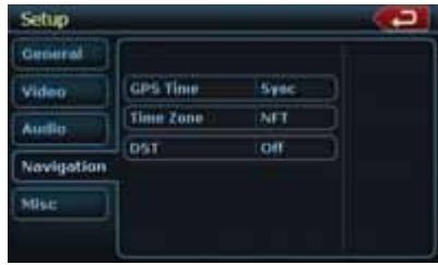 CLARION NX500 - Menu de configuration de la navigation - 1