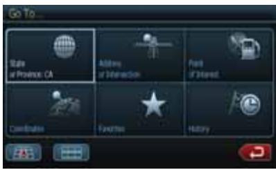 CLARION NX500 - Select the destination - 1
