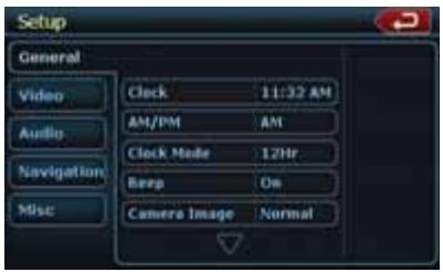 CLARION NX500 - Menu screens - 1