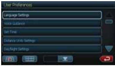 CLARION NX500 - Configuración de las preferencias del sistema - 5