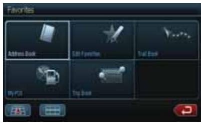 CLARION NX500 - Favorites Mode - 1