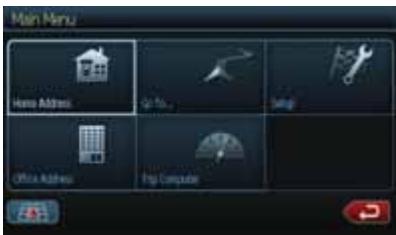CLARION NX500 - Main Menu Screen Operations - 1
