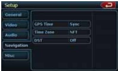 CLARION NX500 - Navigation Setup Menu - 1