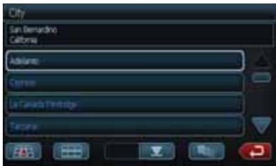 CLARION NX500 - Mode d'adresse ou d'intersection - 2