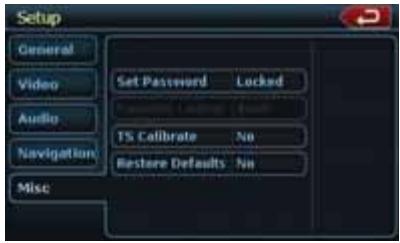 CLARION NX500 - Configuración de la contraseña para activar el control infantil - 1