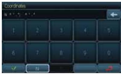 CLARION NX500 - Coordinates Mode - 1