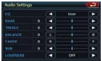CLARION NX500 - Adjusting the Audio - 3