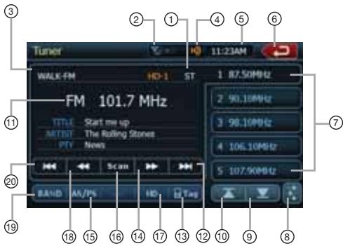 CLARION NZ500 - como escuchar radio HD - 1