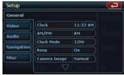 CLARION NZ500 - Adjusting the clock - 1