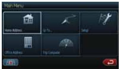 CLARION NZ500 - Main Menu Screen Operations - 1