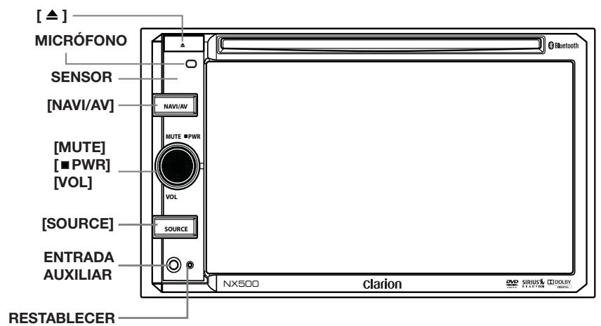 CLARION NZ500 - Panel de operación - 1