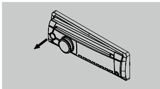 CLARION CZ102E,  CZ202E,  CZ302E - Retirer le DCP - 1