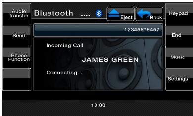 CLARION VZ402E - Réponse à un appel entrant - 1