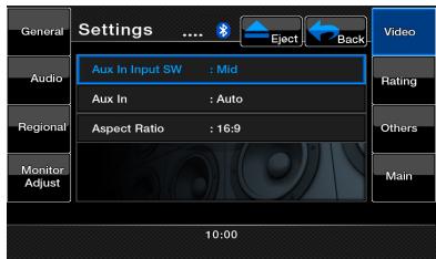CLARION VZ402E - Sélection du menu de configuration du DVD - 1