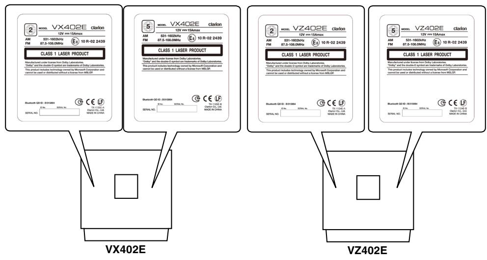 CLARION VZ402E - Precaution: - 1