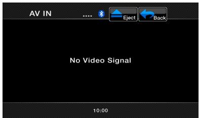 CLARION VZ402E - Sieldomvidoe n'est reçu, l'écran affichera le menu «no video » (pas de vidéo) - 2