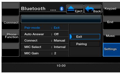 CLARION VZ402E - Enregistrement du périphérique bluetooth (jumelage) - 2