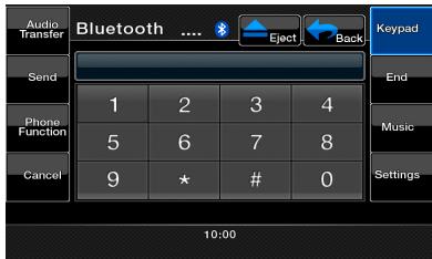 CLARION VZ402E - Sélection du mode téléphone bluetooth - 1